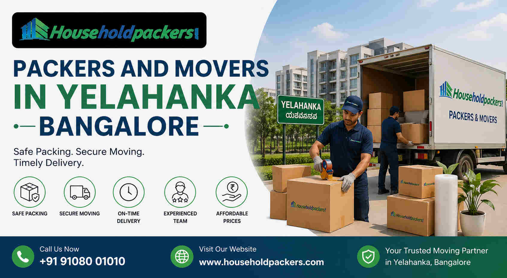 Packers and Movers in Yelahanka Bangalore | Reliable Relocation Services