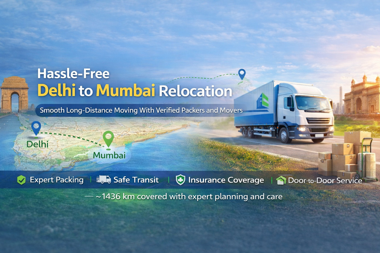 Packers and Movers Delhi to Mumbai: Hassle-Free Long-Distance Relocation
