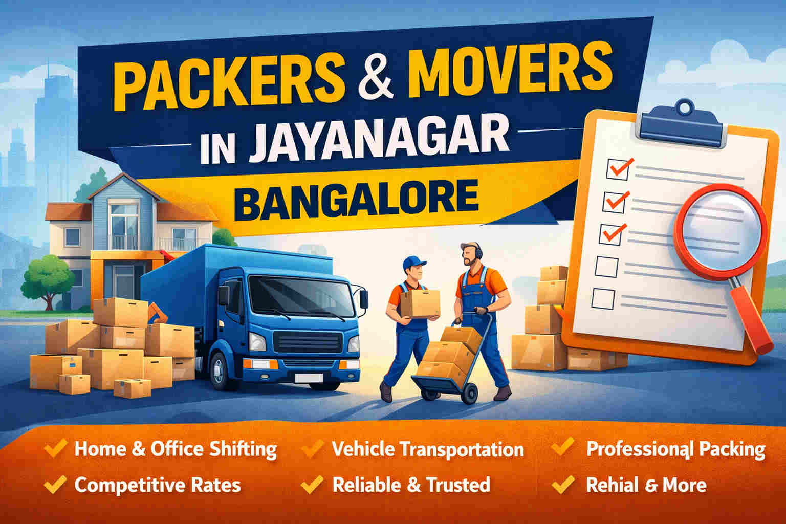 Complete Guide to Hiring Packers and Movers in Jayanagar Bangalore
